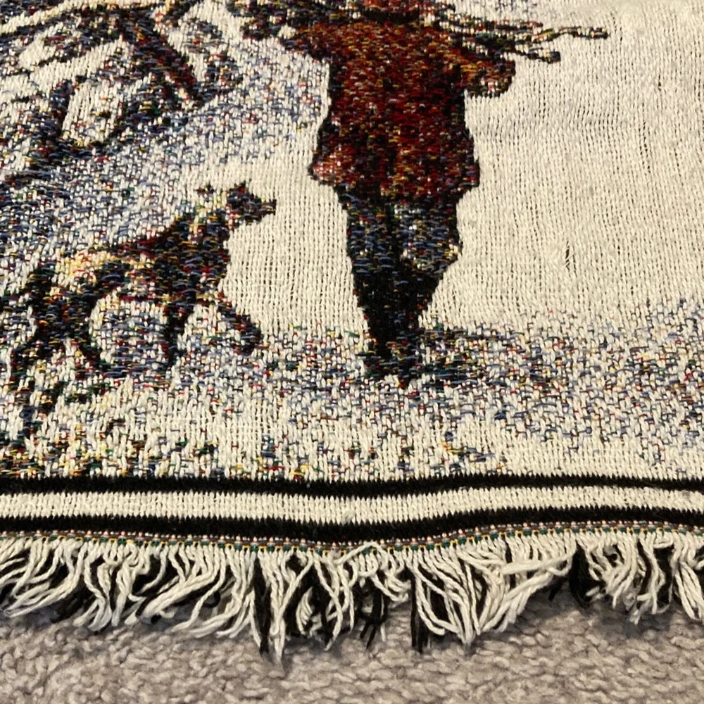 Winter Scene Tapestry Blanket